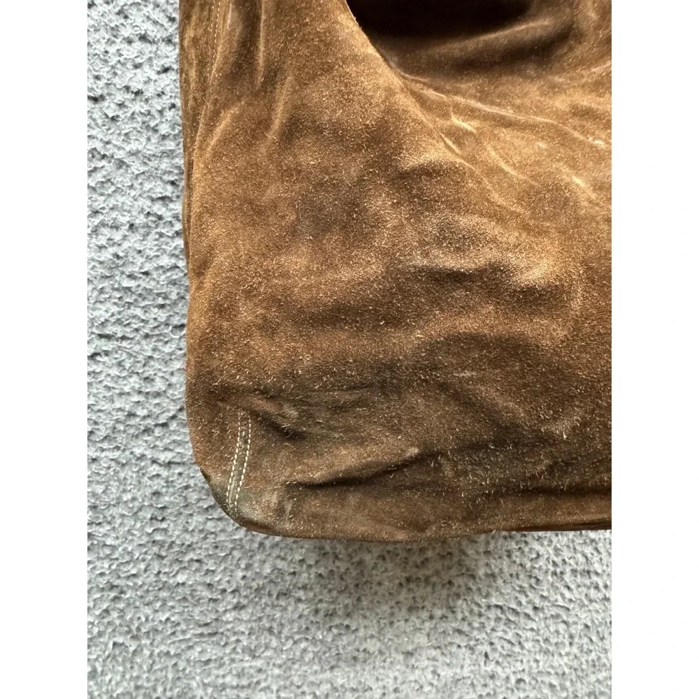 Vintage Coach Women's 9196 Legacy Suede Hobo Shoulder Bag Dark Brown - Picture 4 of 14